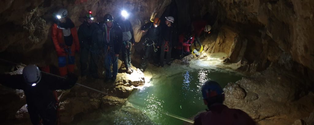 Visite de la grotte de Gournier.