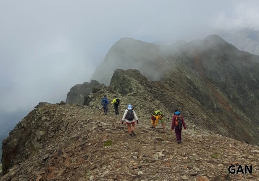 L'arête sommitale