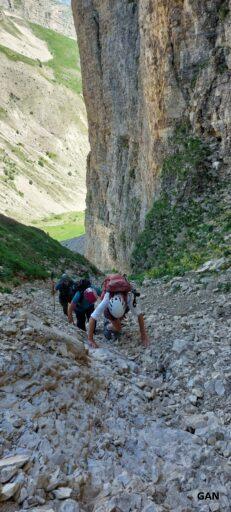 Le couloir d'accès au chourum